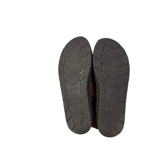 90s Y2K Montego BAY Club Slip On Sling back Leather Slide Sandals size 9.5 - Picture 5 of 8